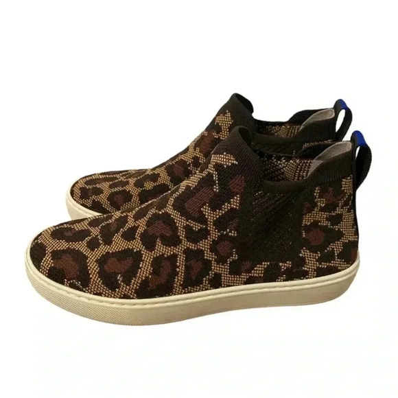 Rothy's The Chelsea Wildcat Pull On Knit Fabric High Top Sneaker - Picture 2 of 12